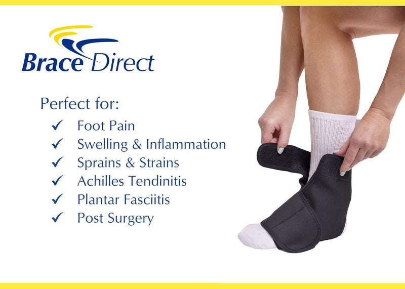 [Australia] - Air Foot Wrap (Medium) + Reusable Foot Ice Pack (Medium)- Pain Relief for Achilles Tendinitis, Foot Pain, Sprains & Injury by Brace Direct 