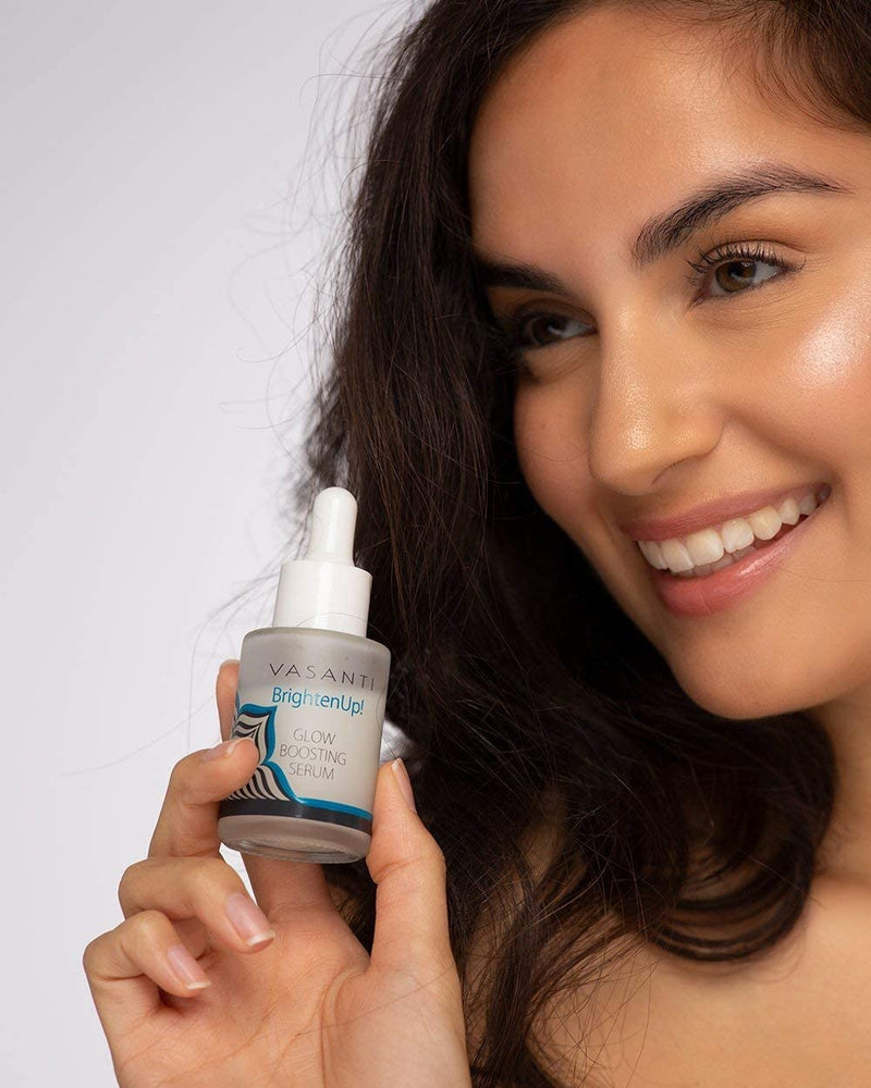[Australia] - VASANTI Brighten Up! Glow Boosting Serum - Enriched with Vitamin C, Fights Dullness, Anti-Aging Serum Giving You Glass-Like Finish Glow 
