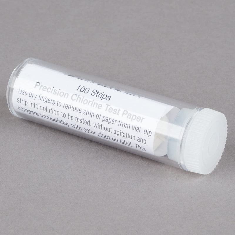[Australia] - The FryOilSaver Co, Chlorine Test Strips for Restaurants and Food Service, Precision Chlorine Test Paper, 1 x Vial of 100 Chlorine Sanitizer Test Strips, 0-200 ppm, Bleach Test Strips, FMP 142-1362. 100 Strips 