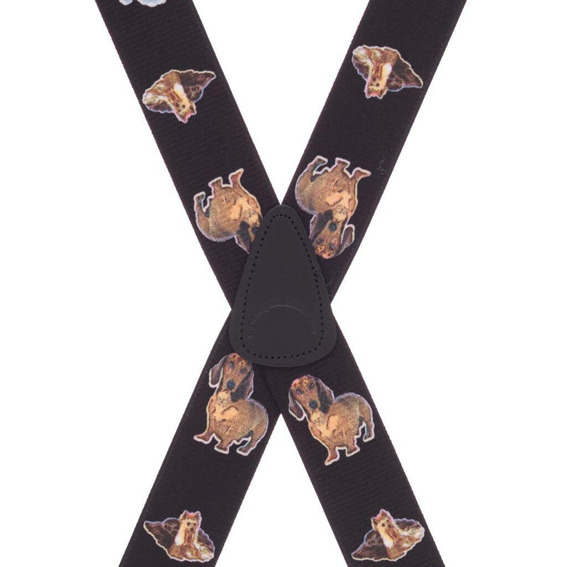 [Australia] - SuspenderStore Men's Little Dogs Suspenders 54" for 6'1" to 6'5" tall 