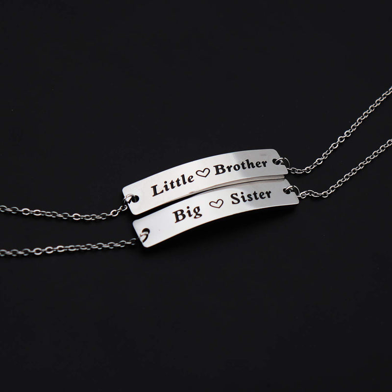 [Australia] - Huiuy Big Sister Little Brother Sibling Matching Keyring Set Family Jewelry Gifts for Brother from Sister Big Sister Little Brother-B 