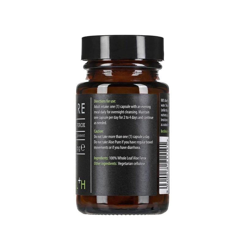 [Australia] - KIKI HEALTH Aloe Pure Capsules- | 20 Vegan Capsules | 10 Months Supply | Colon Cleanse, Digestion Support, Natural Soother 