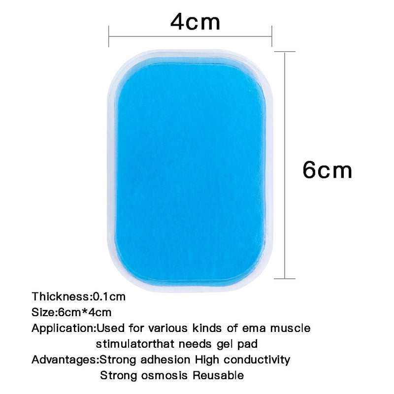 [Australia] - C100AE 60PCS EMS Gel Pads, EMS ABS Replacement Pads,Electrodes Gel Replacement Pads, EMS Trainer Gel Pads for Abs Toner, ABS Stimulator, Abdominal Muscle Trainer Accessories 