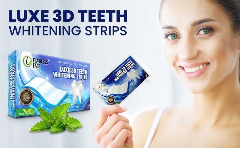 [Australia] - Teeth Whitening Strips - 28 Strips for Natural Clean Smile - 14 Days Advanced Non-Peroxide Teeth Whitening Kit - Home Tooth Whitening Non Crest Treatment 3D Advanced Effects - Free P&P - UK Seller 