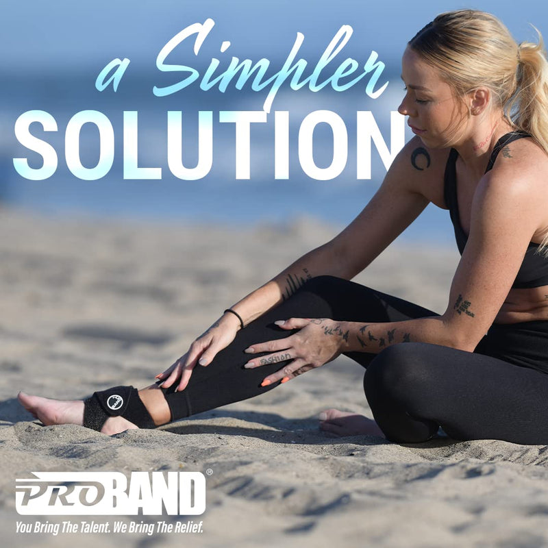 [Australia] - ProBand Ankle BandIT Therapeutic Wrap for Ankle Pain Relief, Anatomically Focused Dynamic Compression, for Chronic Ankle Sprains, Arthritis, Synovitis, Plantar Fasciitis,Tendonitis, Adjustable Pads 