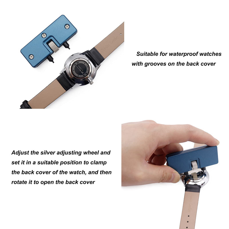 [Australia] - LYECUN Watch Adjustable Back Case Opener, Watch Back Remover Tool, Watch Battery Replacement Tool 