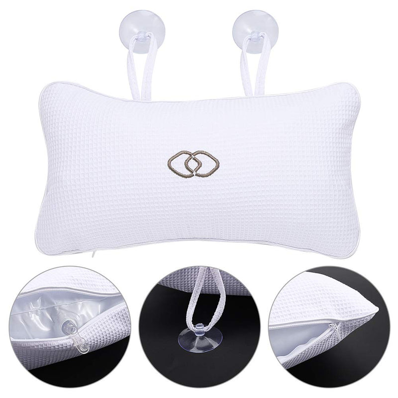 [Australia] - Gaosaili Anti-slip Non-Slip Bathtub Pillow Bath Cushion Inflatable Bath Pillow with Suction Cups for Bathroom Home Spa Headrest 
