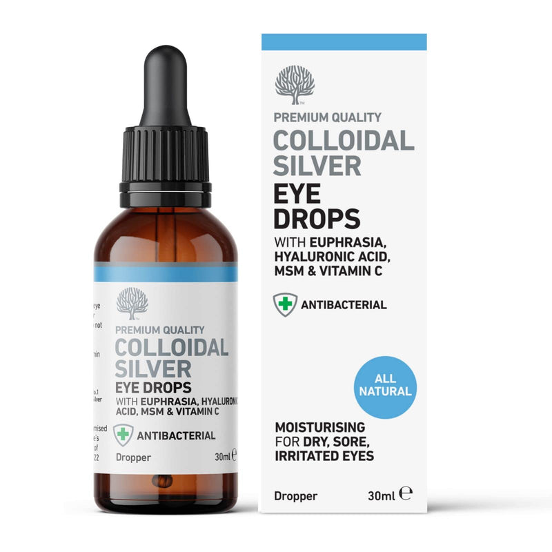 [Australia] - Nature's Greatest Secret Premium Quality Antibacterial Eye Drops with Colloidal Silver, Euphrasia, Hyaluronic Acid, MSM & Vitamin C 30ml 