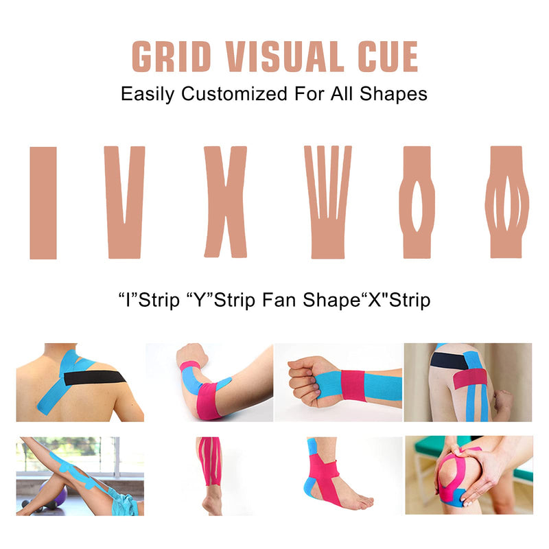 [Australia] - Kinesiology Tape (3 Uncut Roll) Kinetic Tape 16.4 ft Waterproof Athletic Sports Tape Physio Tape for Knees, Shoulder, Ankles, Elbow, Pain Relief,Joint Support (Beige) (3 Rolls) Beige 