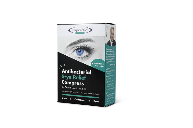 [Australia] - The Eye Doctor Stye Relief Compress Featuring Sterileyes - Microwaveable Single Eye Patch - Treatment of Styes, Chalazion & Cyst - Moist Heat Mask for Dry Eyes, Blepharitis & MGD 