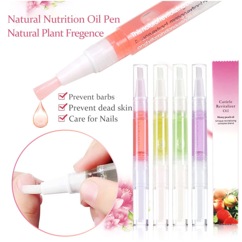 [Australia] - Cuticle Oil Pen for Nail Care,8PCS Nail Oil Pen with Natural Ingredients Revitalize Pen Gel Manicure Pedicure nail art Treatment 