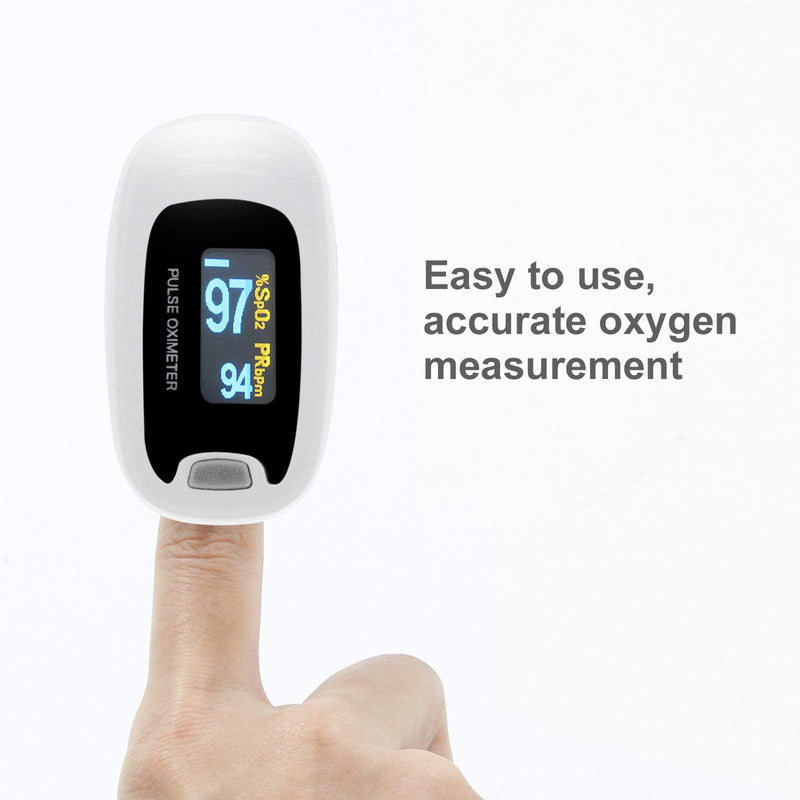 [Australia] - CONTEC MED CMS50NA Pulse Oximeter, Blood Oxygen Saturation Monitor … (Gray) 