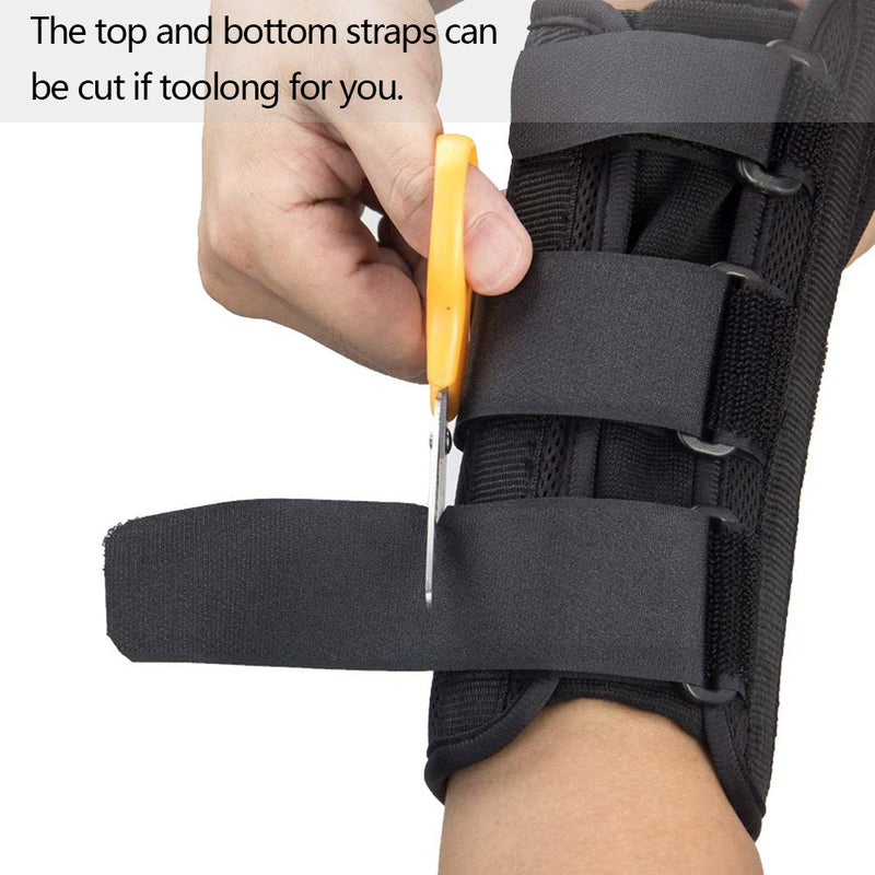 [Australia] - Wrist Brace with Thumb Spica Splint, Wrist splint & Thumb Splint Brace and Stabilizer, Relieve and Treat for De Quervain's Tenosynovitis, Arthritis, Sprains, Carpal Tunnel Pain, Tendonitis (Left,M) Wrist & Thumb Brace Left-M (6-7") 