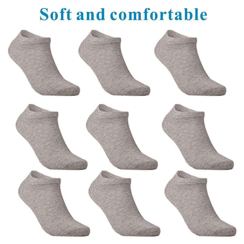 [Australia] - YMWALK Women Socks Comfortable Cotton Casual Socks Low Cut Ankle Socks Breathable Liner Short Crew Socks for Running Walking Fitness Outdoor Sports 02-cream 