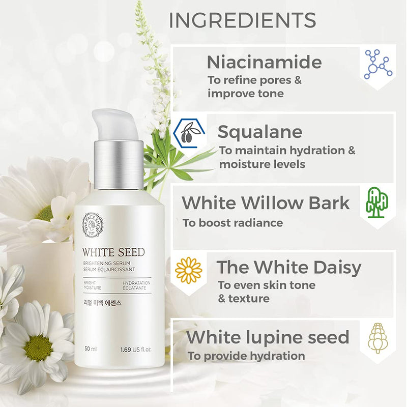 [Australia] - The Face Shop White Seed Real Whitening Essence / Brightening Serum 50Ml 