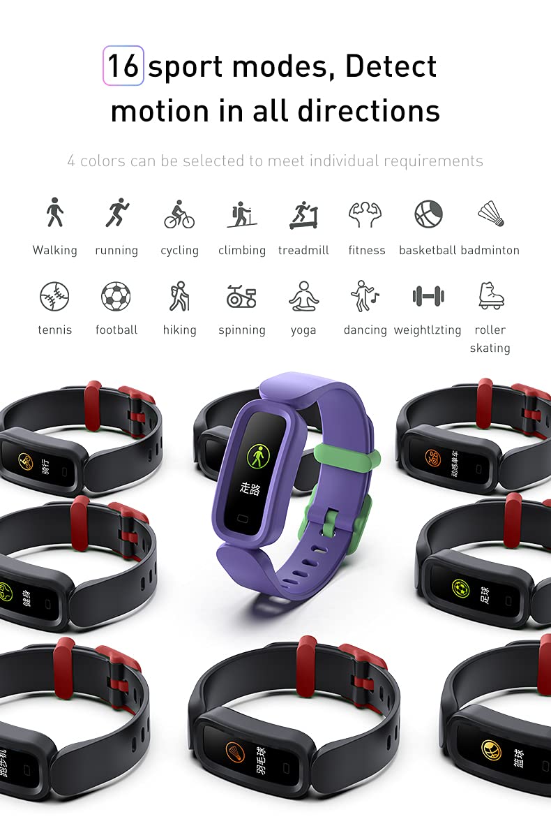 [Australia] - weijie Kids Fitness Tracker, New Upgraded Waterproof Activity Tracker Watch for Children, Health Exercise Watch with Heart Rate Sleep Monitor, Pedometer Watch, Calorie Counter balck 