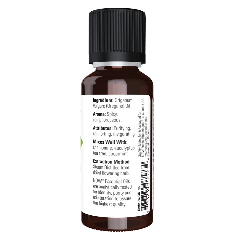 [Australia] - NOW Essential Oils, Oregano Oil, Comforting Aromatherapy Scent, Steam Distilled, 100% Pure, Vegan, Child Resistant Cap, 1-Ounce 1 Fl Oz (Pack of 1) 