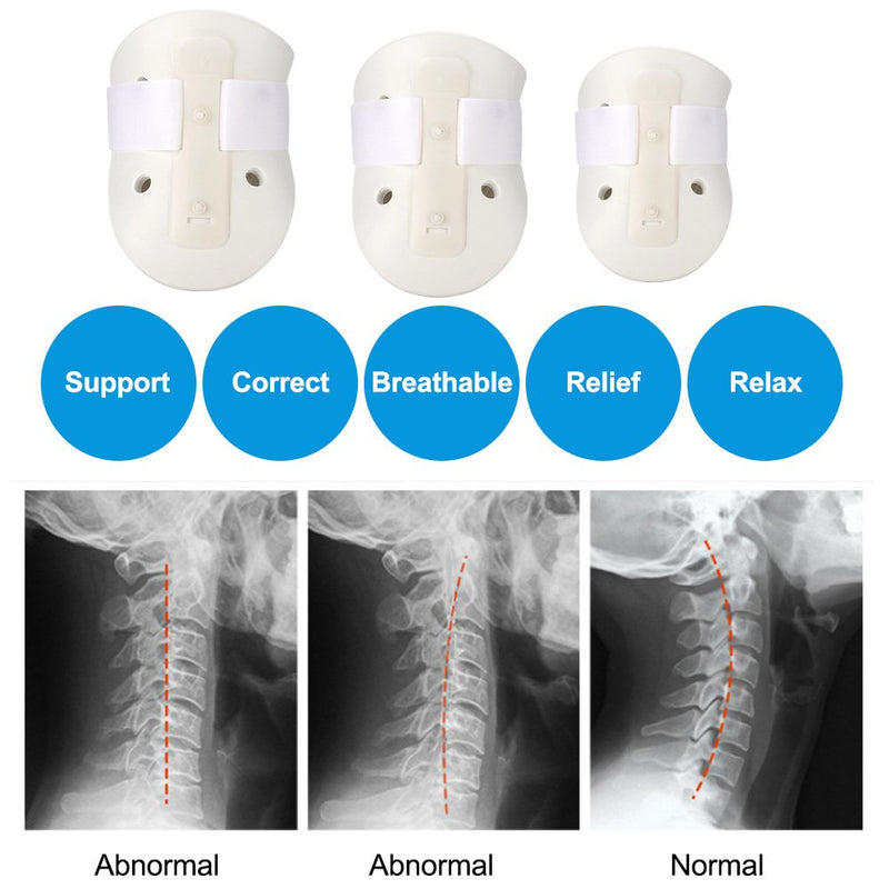 [Australia] - Neck Stretcher Collar Adjustable Neck Brace Perfect Neck Shape Cervical Support for Vertebrae Neck Pain Relief(M) 