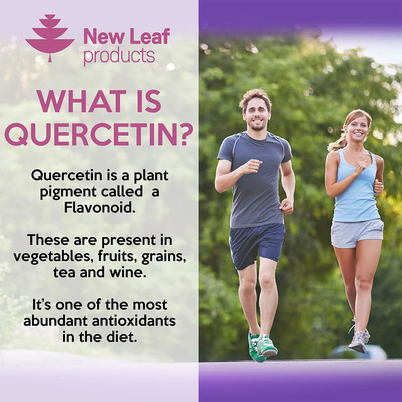 [Australia] - Quercetin 500mg High Strength Antioxidant Supplements (6 Months Supply) 180 Vegan Pure Quercetin Capsules Easy to Swallow - One A Day - Gluten Free & Non-GMO, Made in UK by New Leaf 