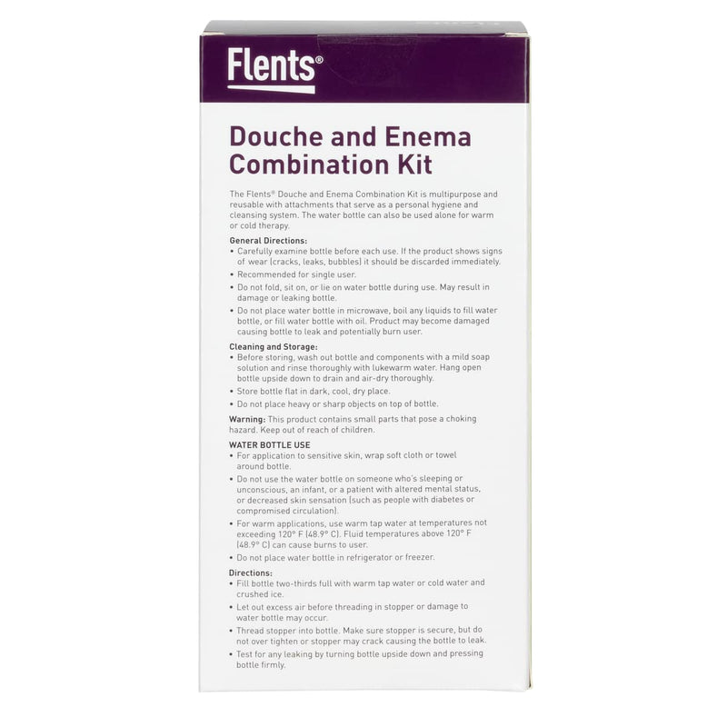 [Australia] - Flents Douche and Enema Combination Kit for Men and Women, Large Capacity, Multipurpose Cleaning System, Made with Comfortable Material, Red (1.66 L) 1.66 Liter 