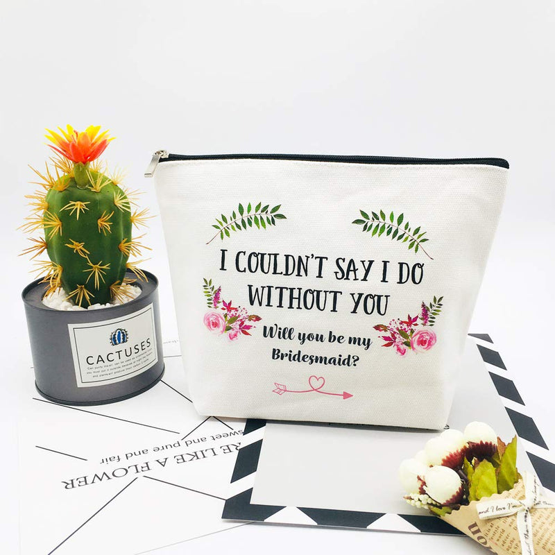 [Australia] - Bridesmaid Gifts for Wedding Bridesmaid Proposal Gifts Maid of Honor Gifts from Bride Emergency Gifts Makeup Bag Bachelorette Party Gifts 