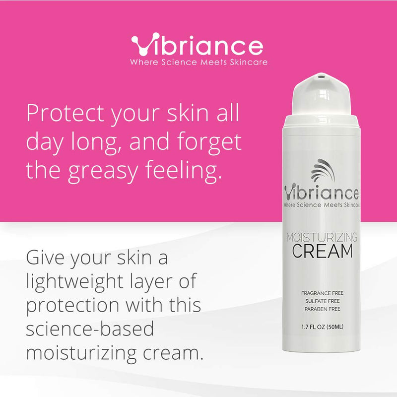 [Australia] - Vibriance Lightweight Face Moisturizing Cream, Hydrating and Fast-Absorbing, Gentle for All Skin Types, Non-Greasy Formula | 1.7 fl oz (50 ml) 