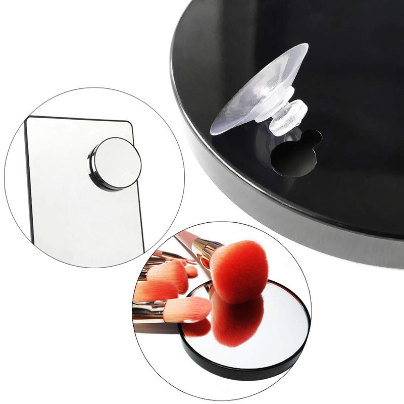 [Australia] - 10X Magnifying Makeup Mirror, Round Mirror 2 Suction Cups Facial Makeup Cosmetic Absorption Shaving Home Makeup Travel Essential(Diameter 3.46 inches) 