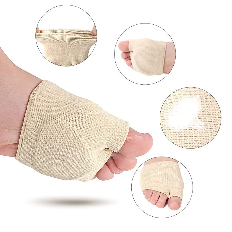[Australia] - Metatarsal Pads for Women and Men Ball of Foot Cushion - Gel Sleeves Cushions Pad - Fabric Soft Socks for Supports Feet Pain Relief PEDIMEND (Small (UK 3-6)) Small (UK 3-6) 