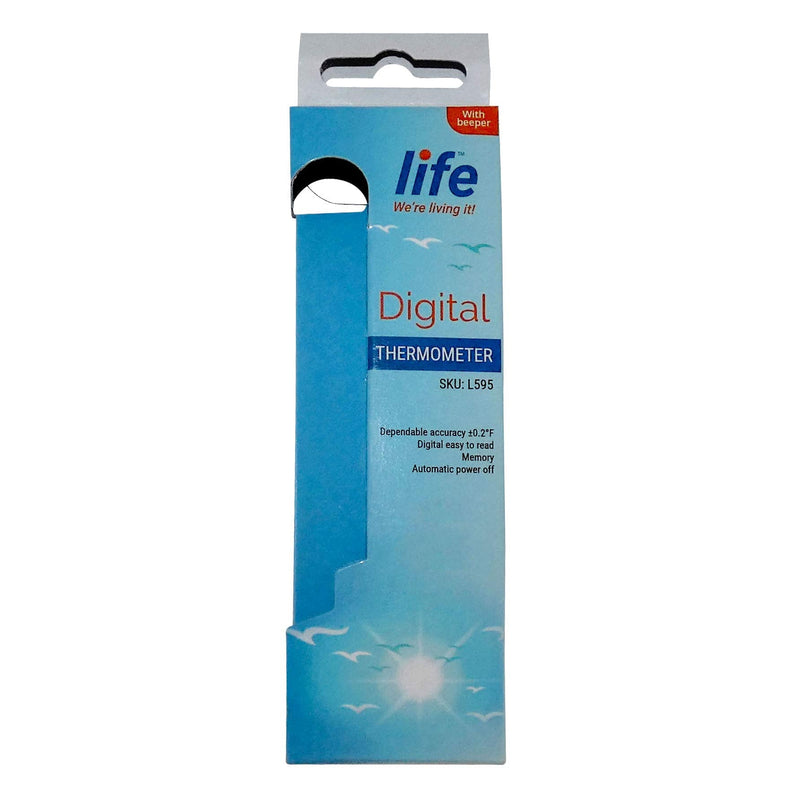 [Australia] - Digital Thermometer with Fast 30 Second Reading - for Oral, Underarm, Rectal Temperature - for Adults & Kids - Audible Beep - by Life 