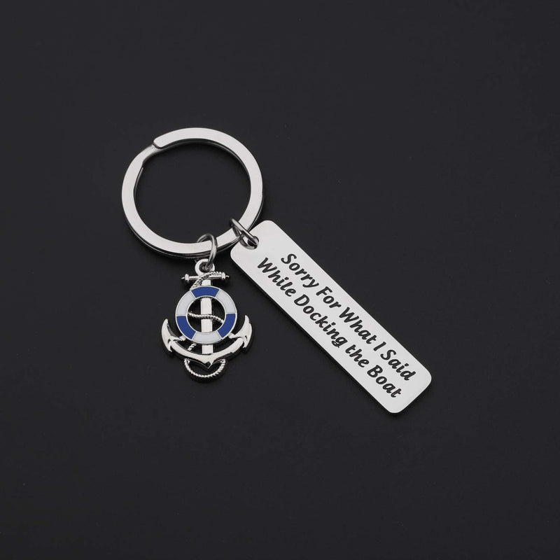 [Australia] - TIIMG Funny Sailor Sailing Gift Sorry for What I Said While Docking The Boat Keychain Gift for Navigators 