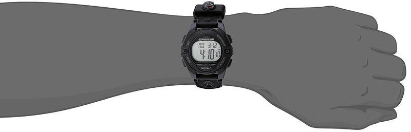 [Australia] - Timex Expedition Digital Chrono Alarm Timer 39mm Watch Black + Mini Compass 