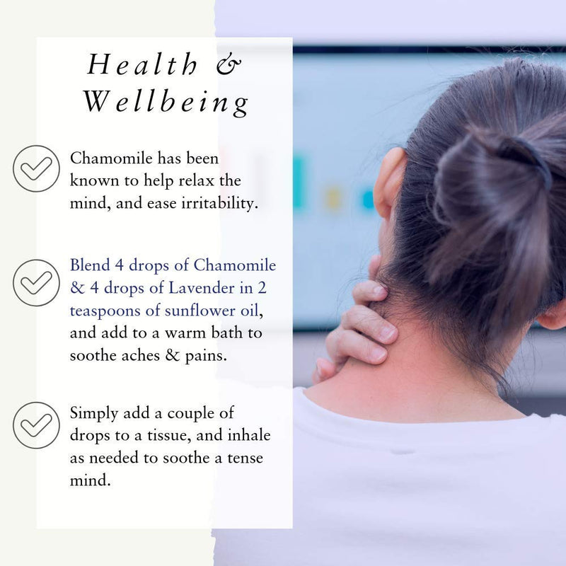 [Australia] - Absolute Aromas Roman Chamomile Essential Oil 10ml - 100% Pure, Natural, Vegan, Undiluted and Cruelty-Free - for use in a Diffuser and Aromatherapy Blends 
