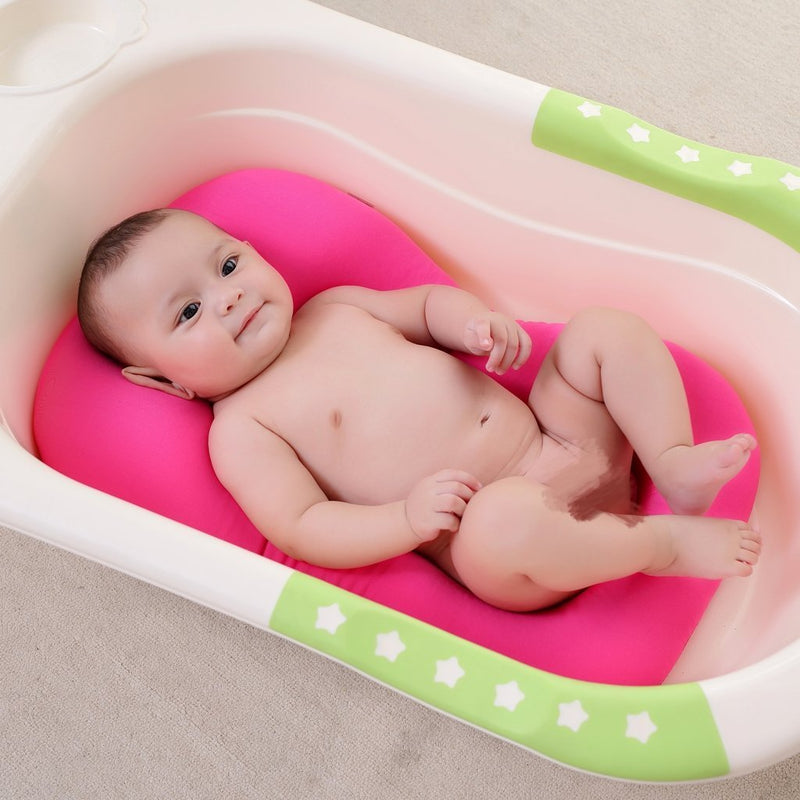 [Australia] - Baby Bath Pillow, Floating Baby Bath Cushion Soft Bath Tub Support Pillow Pad for Baby Infant from 0-6 Month, Pink 