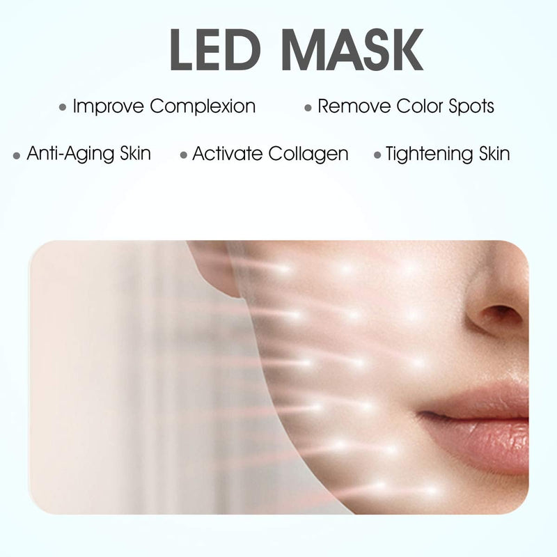[Australia] - Hangsun Light Therapy Acne Treatment LED Mask FT350 Facial Therapy Unlimited Sessions for Acne Face Skin Treatment - Individually Lights of Red/Blue/Orange 