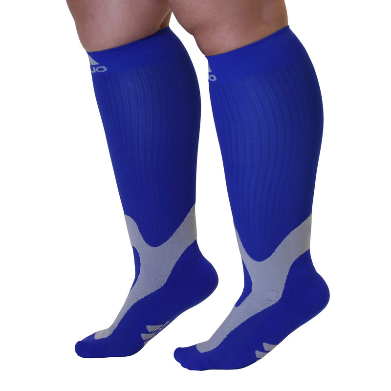 [Australia] - Mojo Medical Compression Socks for Women & Men Circulation - 20-30mmHg Medium Navy 