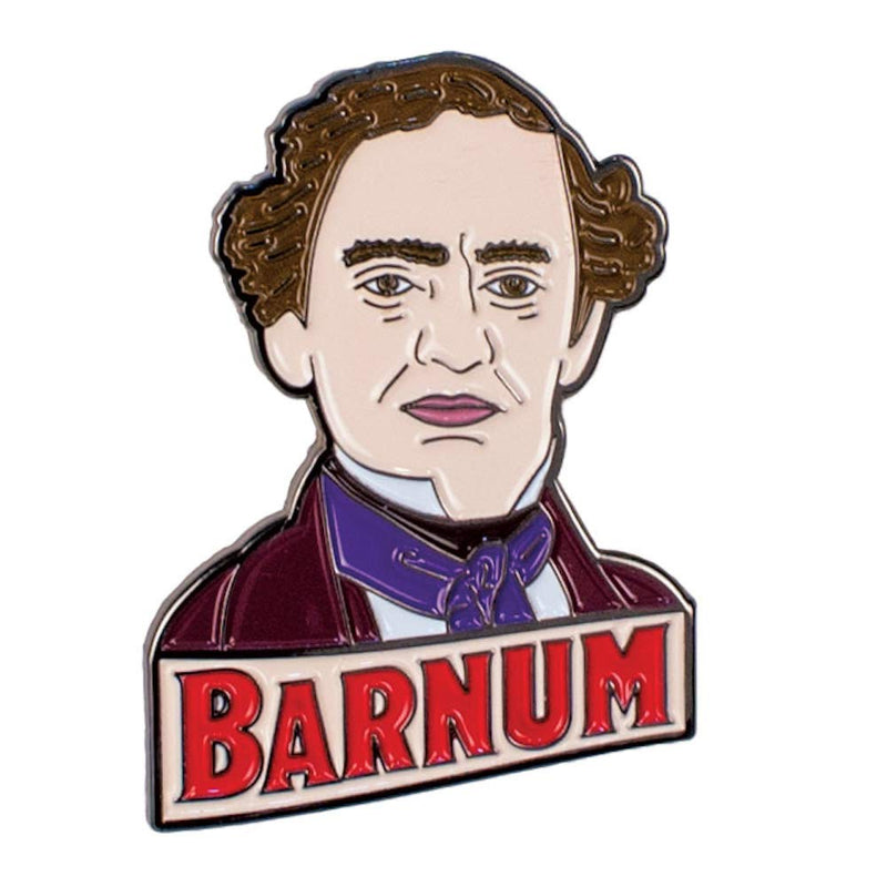 [Australia] - P. T. Barnum and Jumbo The Circus Elephant Enamel Pin Set - 2 Unique Colored Metal Lapel Pins 