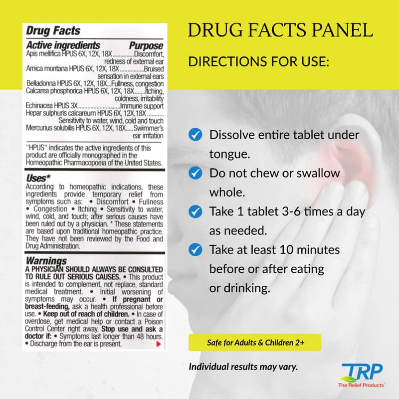 [Australia] - The Relief Products Earache Relief Tablets, 70 Count 