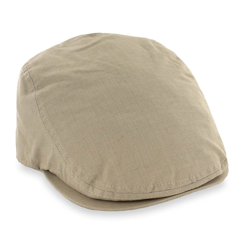 [Australia] - Belfry Flat Cap Lightweight Cotton Ripstop Ivy Pub in 4 Colors Small Tan 