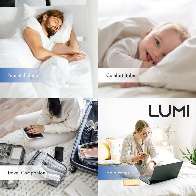 [Australia] - LUMI | White Noise Machine | Sound Machine with 7 Colour Night Light | White Noise Machine Baby | 24 Sounds | Anxiety Relief | Baby Sleep Aid | White Noise Machines For Adults & Children 
