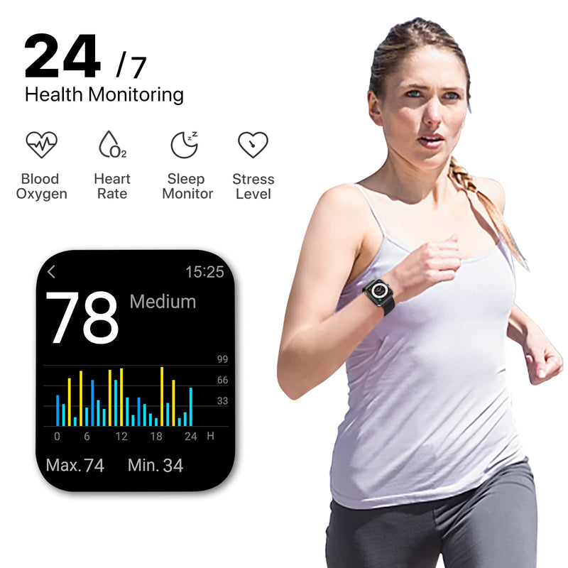 [Australia] - UMIDIGI UFit Pro(40mm) Smart Watch Alexa Built-in,Fitness Tracker with Heart Rate , SpO2 and Sleep Monitor, 5ATM Waterproof HD Color Touchscreen for Men Women Compatible with iPhone & Android black UFit Pro(40mm) 
