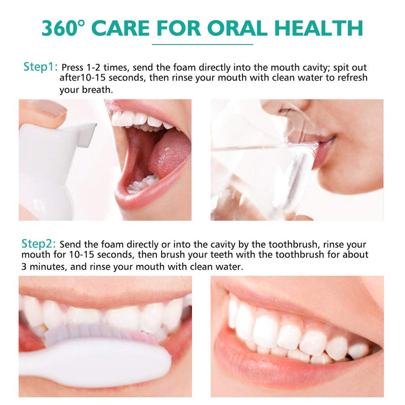 [Australia] - Teeth Whitening Toothpaste, 2 Pack Citrus Baking Soda Toothpaste, Foam Whitening Toothpaste, Ultra-fine Mousse Foam Deeply Cleaning Gums, Stain Removal, Natural Mouth Wash Water Mint 2.11 Fl Oz (Pack of 2) 