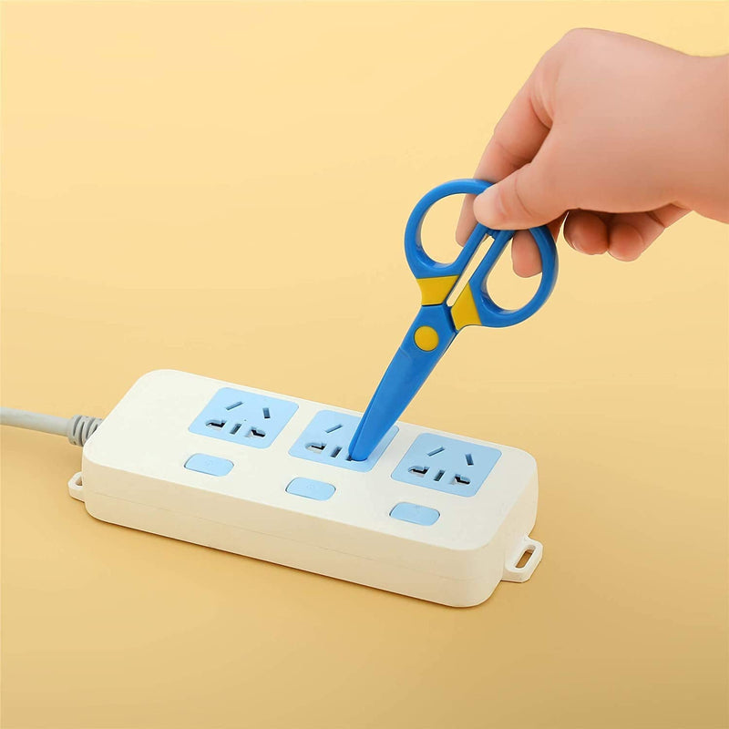 [Australia] - Plastic Safety Scissors, Toddlers Training Scissors, Pre-School Training Scissors and Offices Scissors (3pcs) Kids Paper-Cut (60 Sheets) 