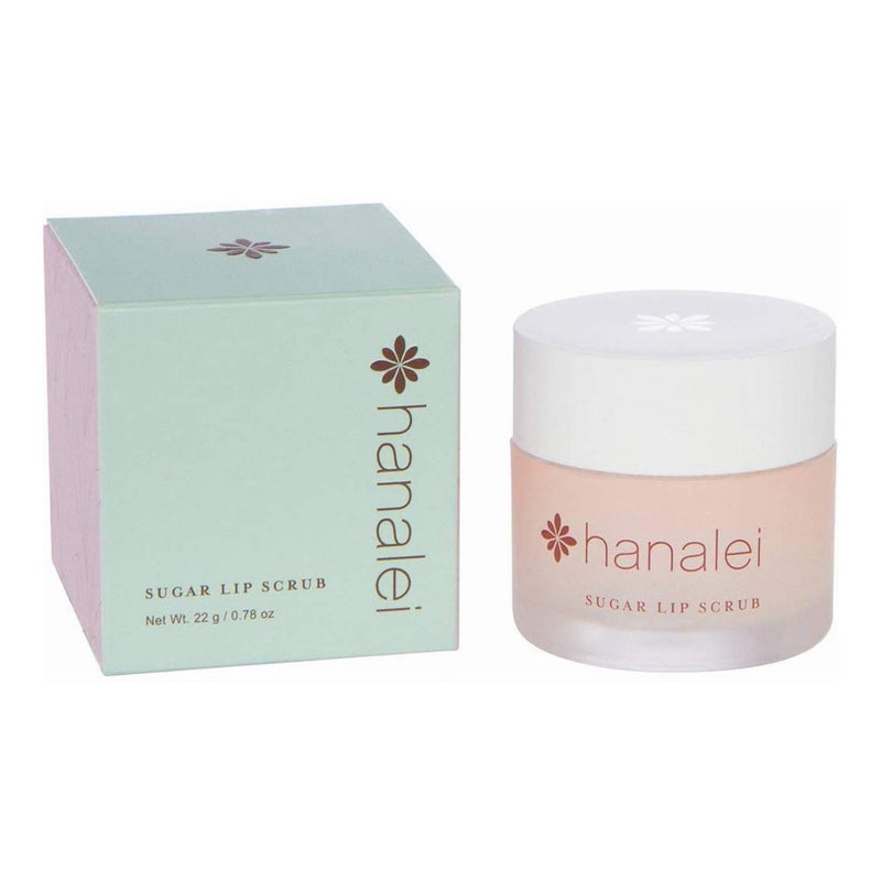[Australia] - Vegan and Cruelty-Free Sugar Lip Scrub Exfoliator by Hanalei – Made with Hawaiian Cane Sugar, Kukui Oil, and Shea Butter to Exfoliate, Smooth, and Brighten Lips Made in the USA (22 g) 
