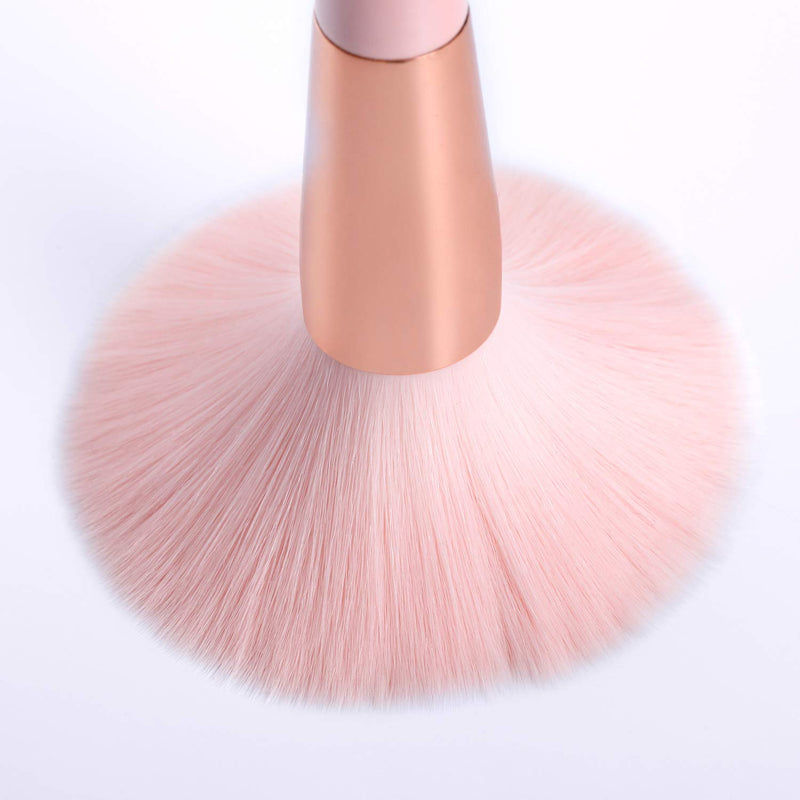 [Australia] - TEXAMO Makeup Brush Set for Powder, Blush, Contour, Concealer, Eyeshadow, Eyebrow, Blending, Premium Synthetic Pink Makeup Brushes of 10, Rose Gold 