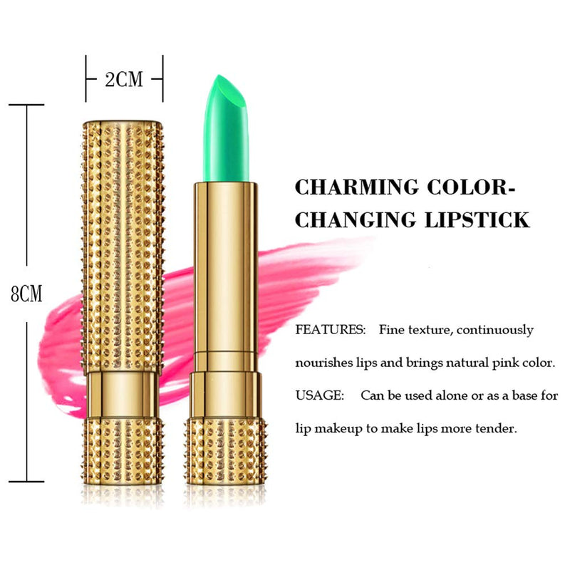 [Australia] - 3 Packs Lipstick Set Magic Temperature Changing Colors Lip Gloss Moisturizing And Waterproof Long Lasting Lip Balm 