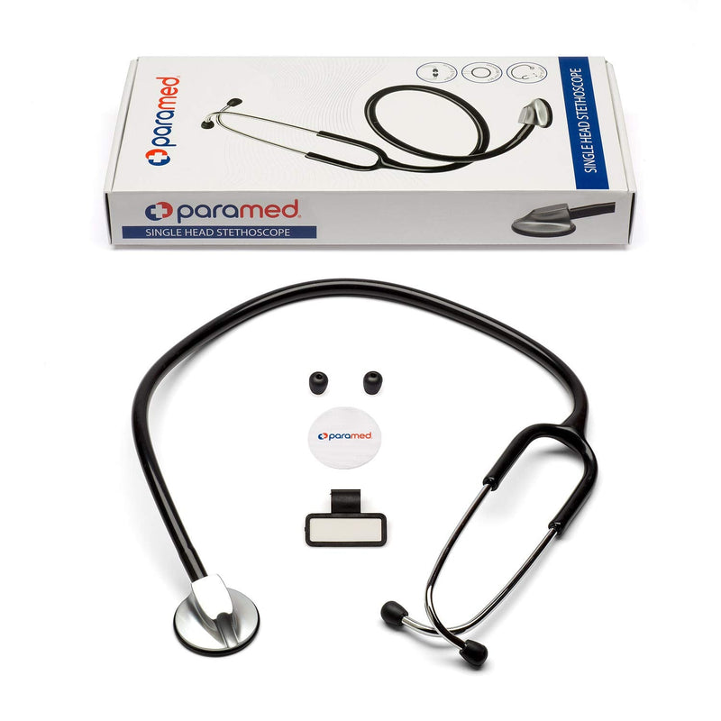 [Australia] - PARAMED Stethoscope - Classic Single Head Cardiology for Medical and Clinical Use by Paramed - Suitable for Nurse Men Women Pediatric Infant - 22 inch 