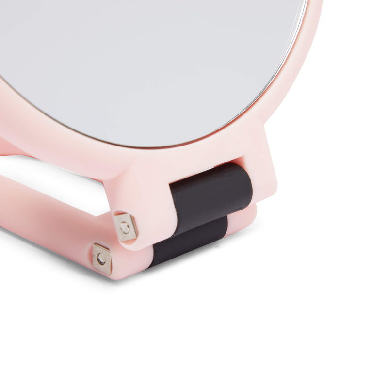 [Australia] - Pink Handheld Magnifying Mirror for Makeup, 1/10x Magnification (5.5 in) 