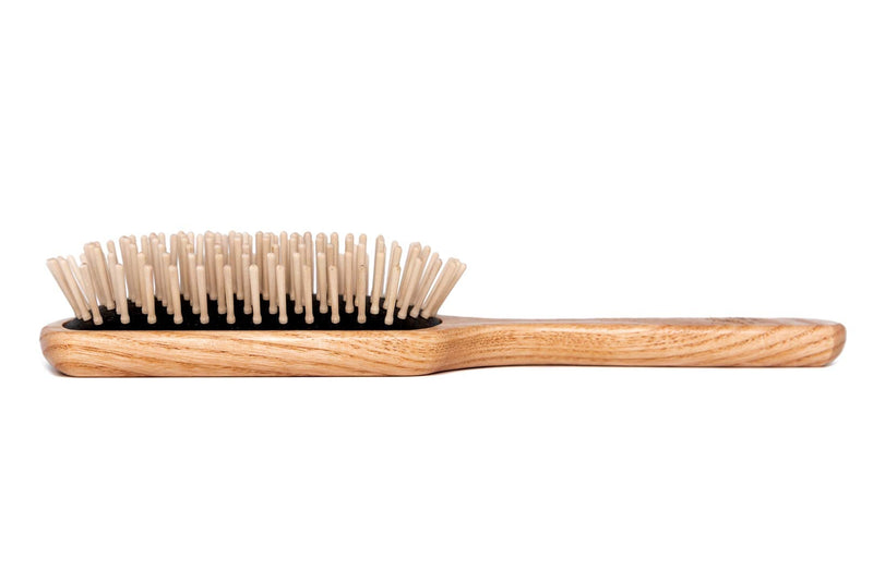 [Australia] - Big paddle hairbrush in ash wood with short pins - Handmade in Italy 