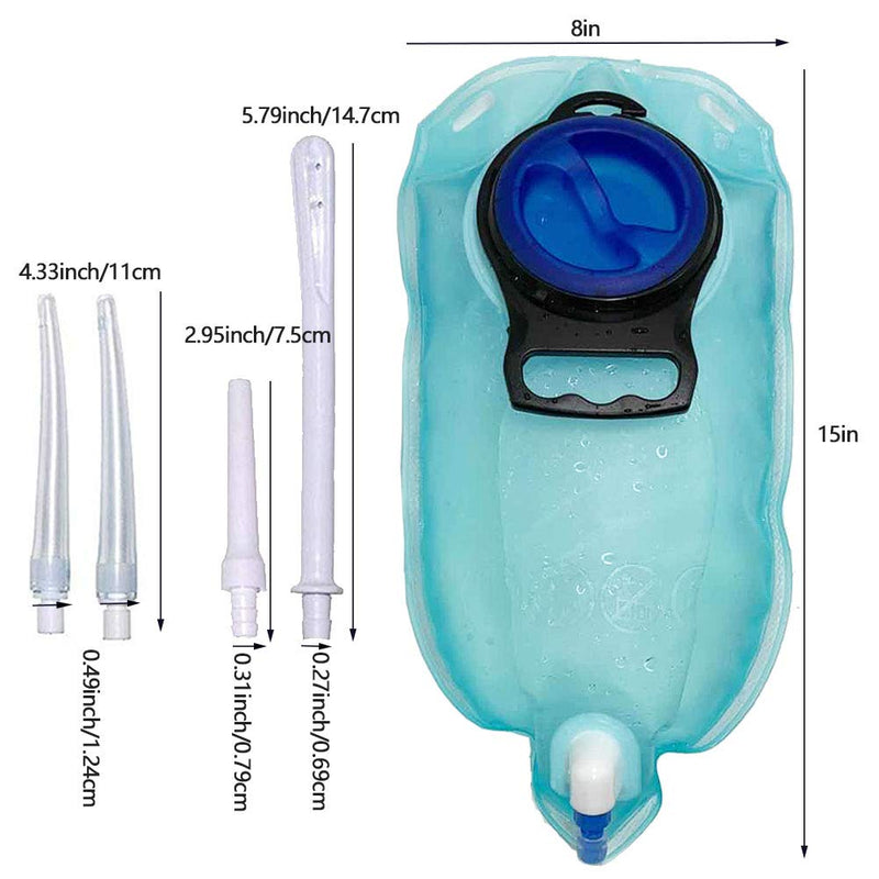 [Australia] - Smokitcen 2L Enema Bag Kit – 5ft. Long Silicone Hose – 3 Multi-Size Reusable Tips – Controlled Water Flow for Colon Detox Cleanse Enemas (TX004) TX004 