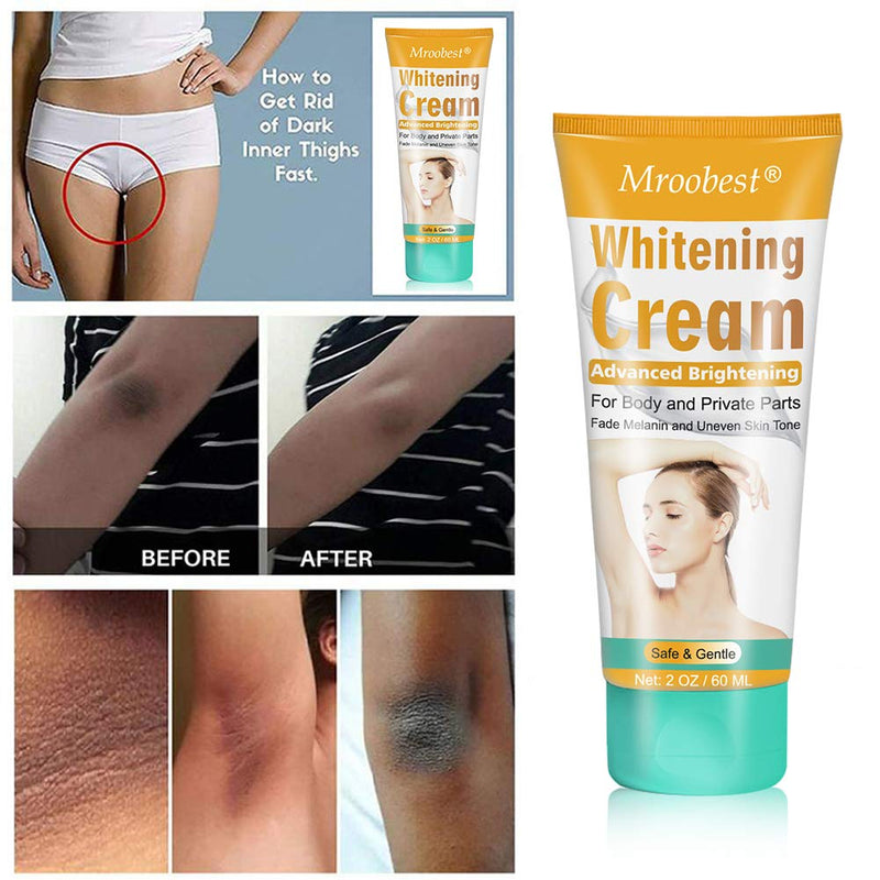 [Australia] - Underarm Whitening Cream, Skin Lightening Cream, Armpit Whitening Cream, Skin Bleaching Cream Effective for Armpit, Knees, Sensitive & Intimate Parts - 60ML 60 ml (Pack of 1) 